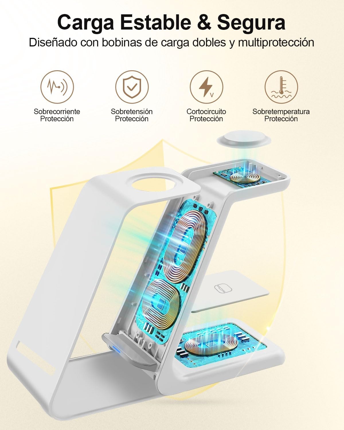 Cargador Inalámbrico 3en1