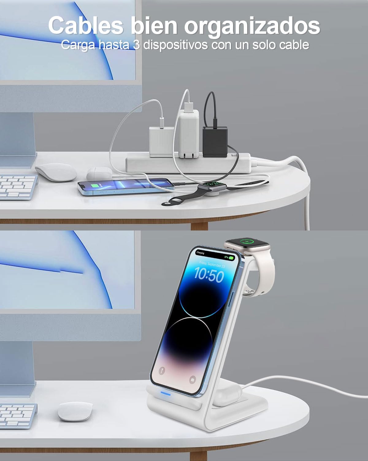 Cargador Inalámbrico 3en1