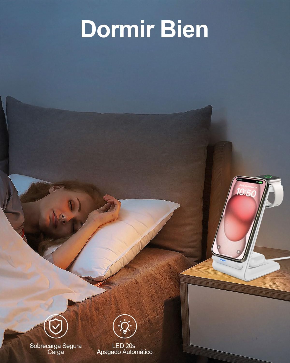 Cargador Inalámbrico 3en1