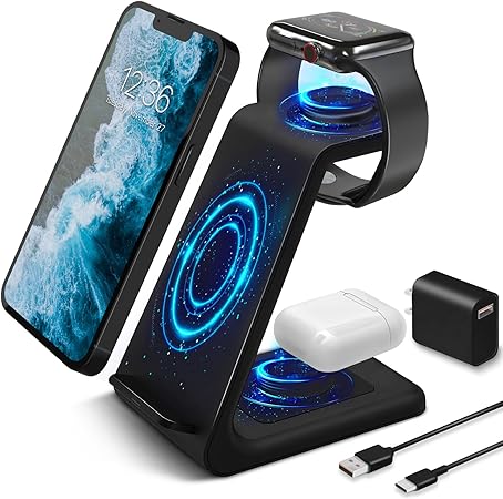 Cargador Inalámbrico 3en1